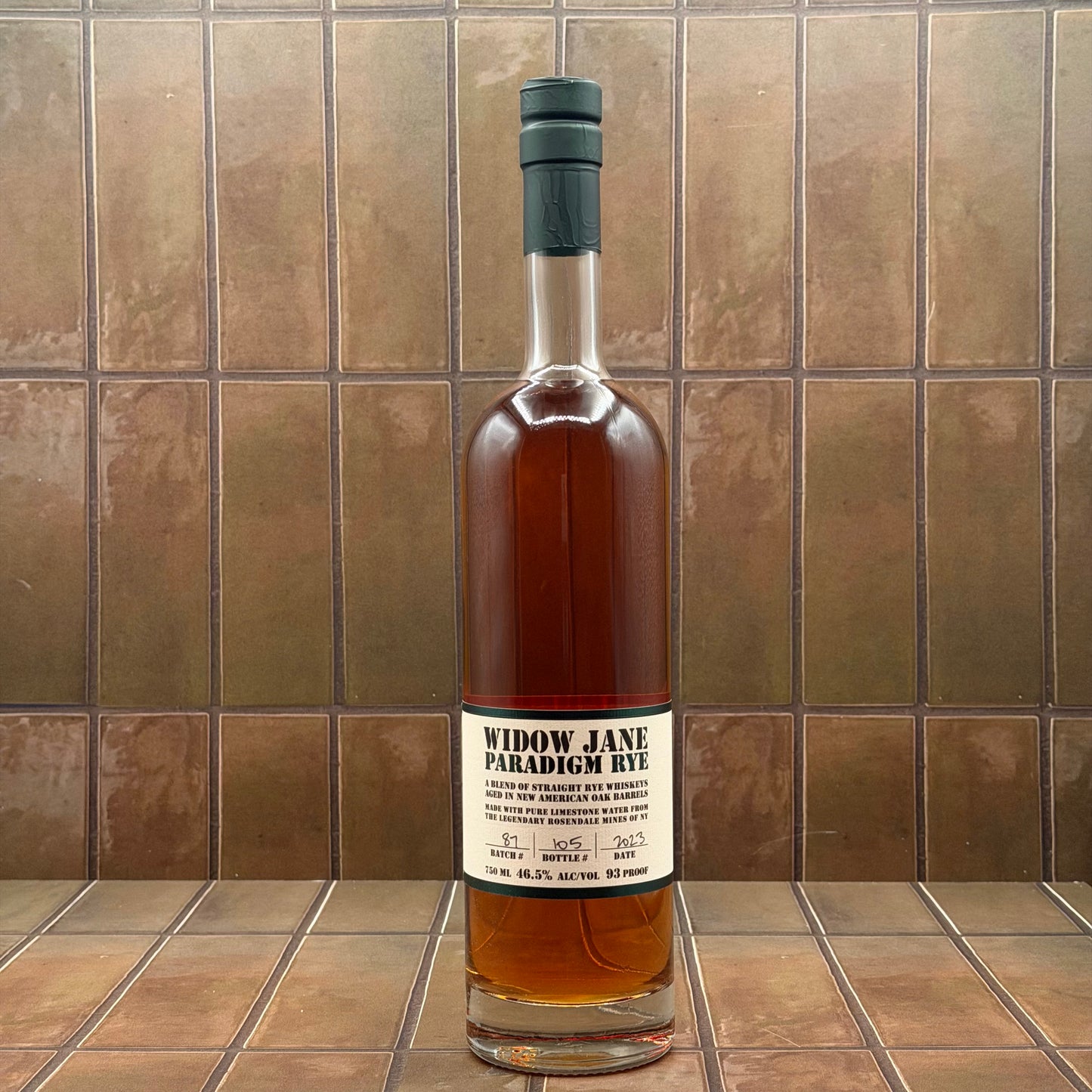 Widow Jane Paradigm Rye Whiskey
