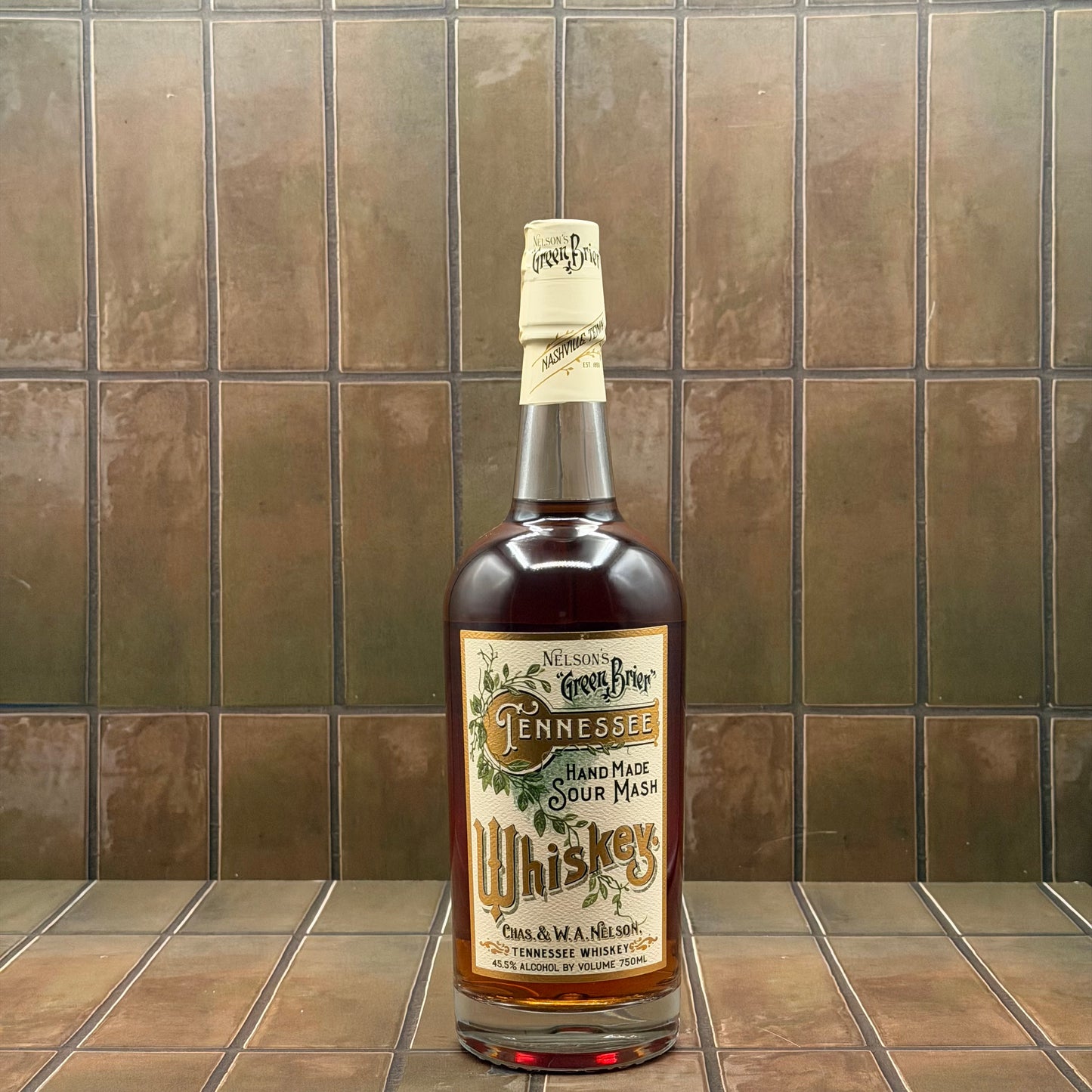 Nelson’s Green Brier Hand Made Sour Mash Tennessee Whiskey