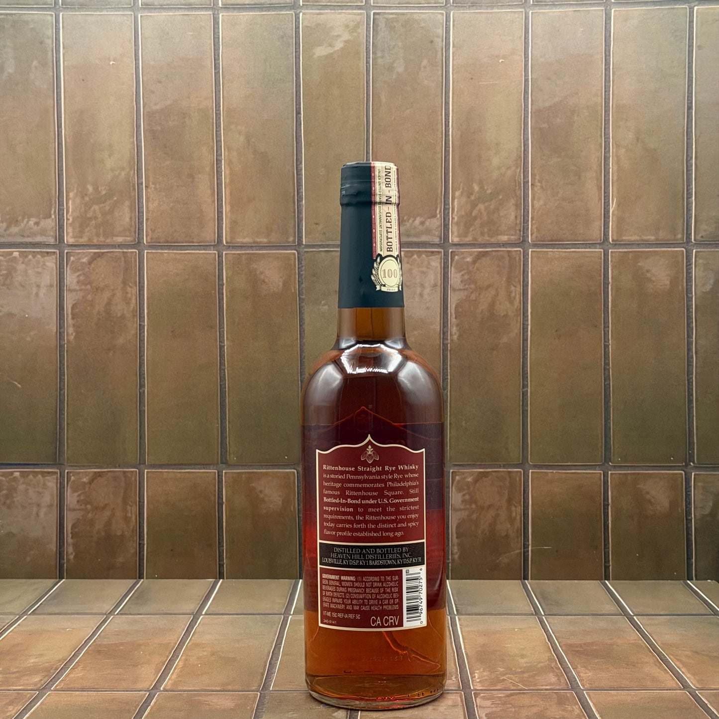Rittenhouse Rye Bottled in Bond Straight Rye Whiskey