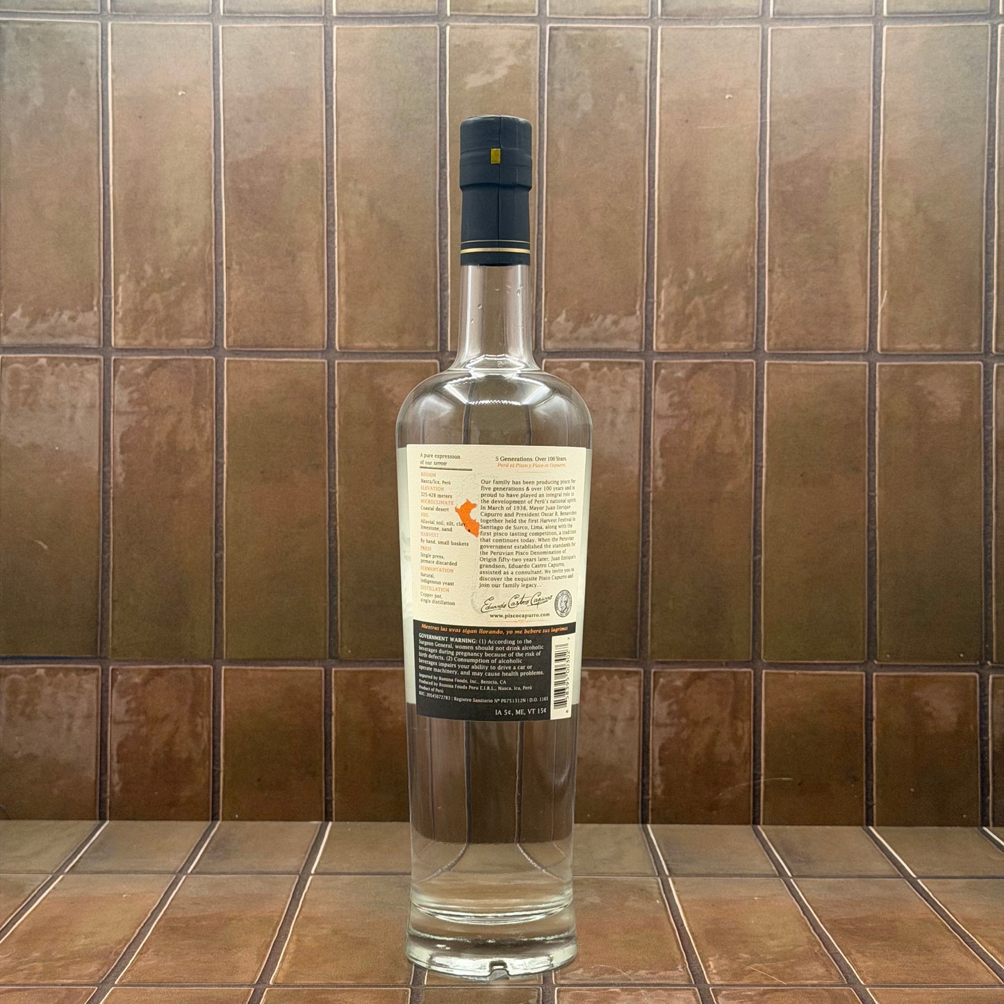 El Pisco Capurro Acholado 2022