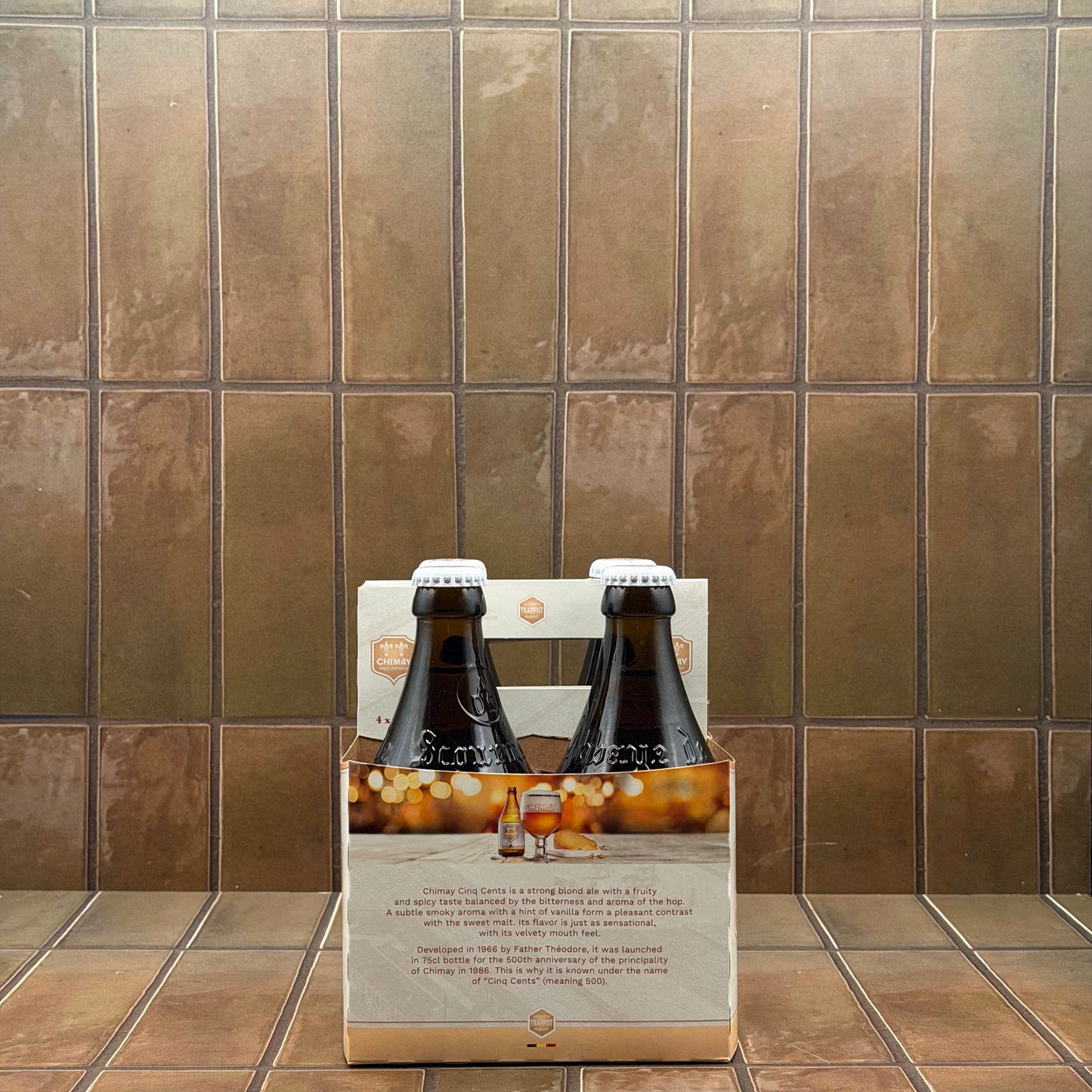 Chimay Cinq Cents Trappist Belgian Tripel Ale (White), Single