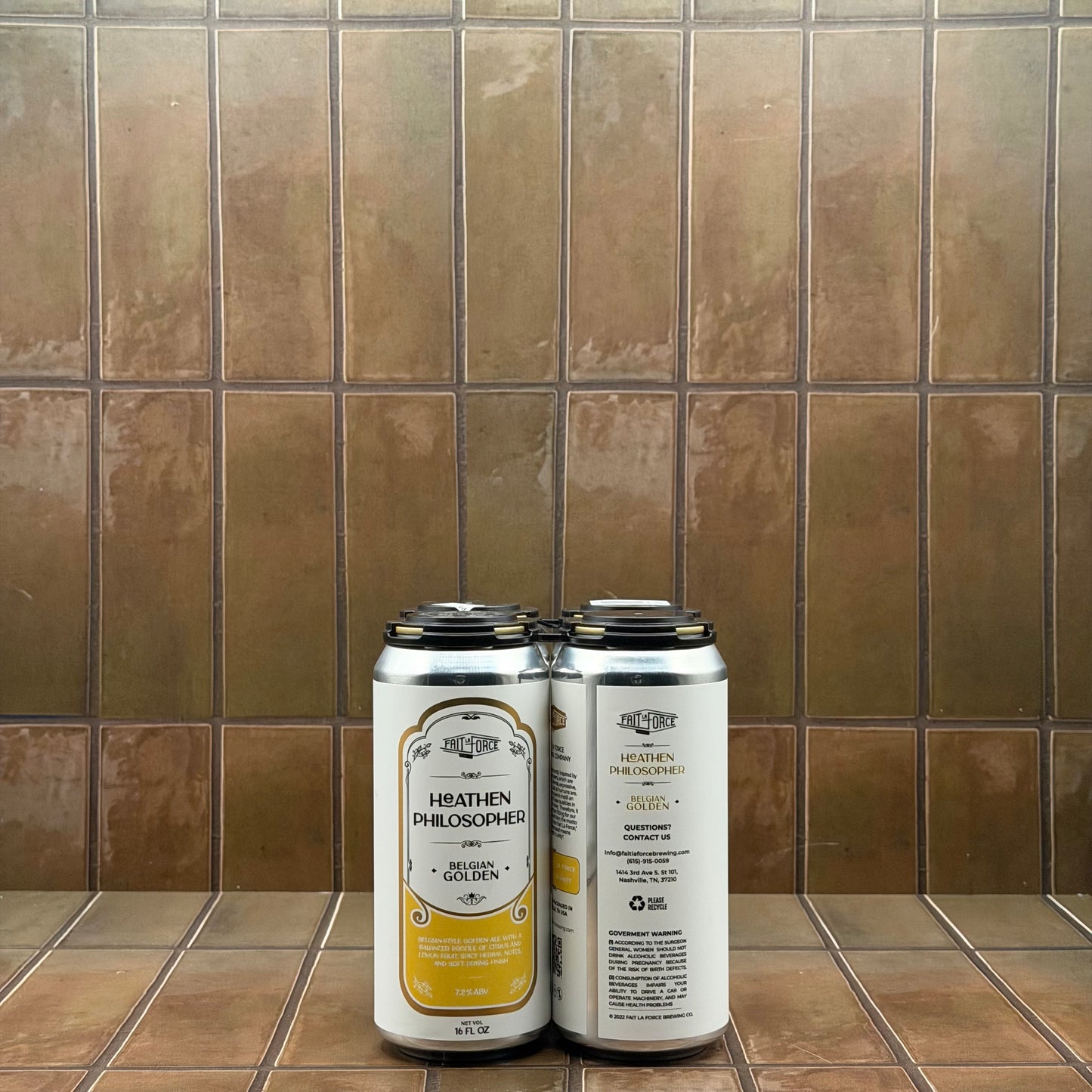 Fait la Force Heathen Philosopher Belgian Golden Ale, 4 pack