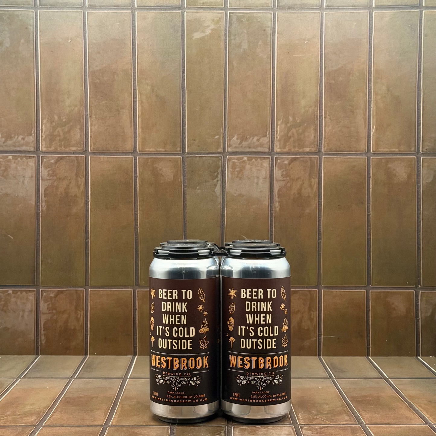 Westbrook Beer To Drink When It’s Cold Outside, 4 pack