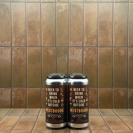 Westbrook Beer To Drink When It’s Cold Outside, 4 pack
