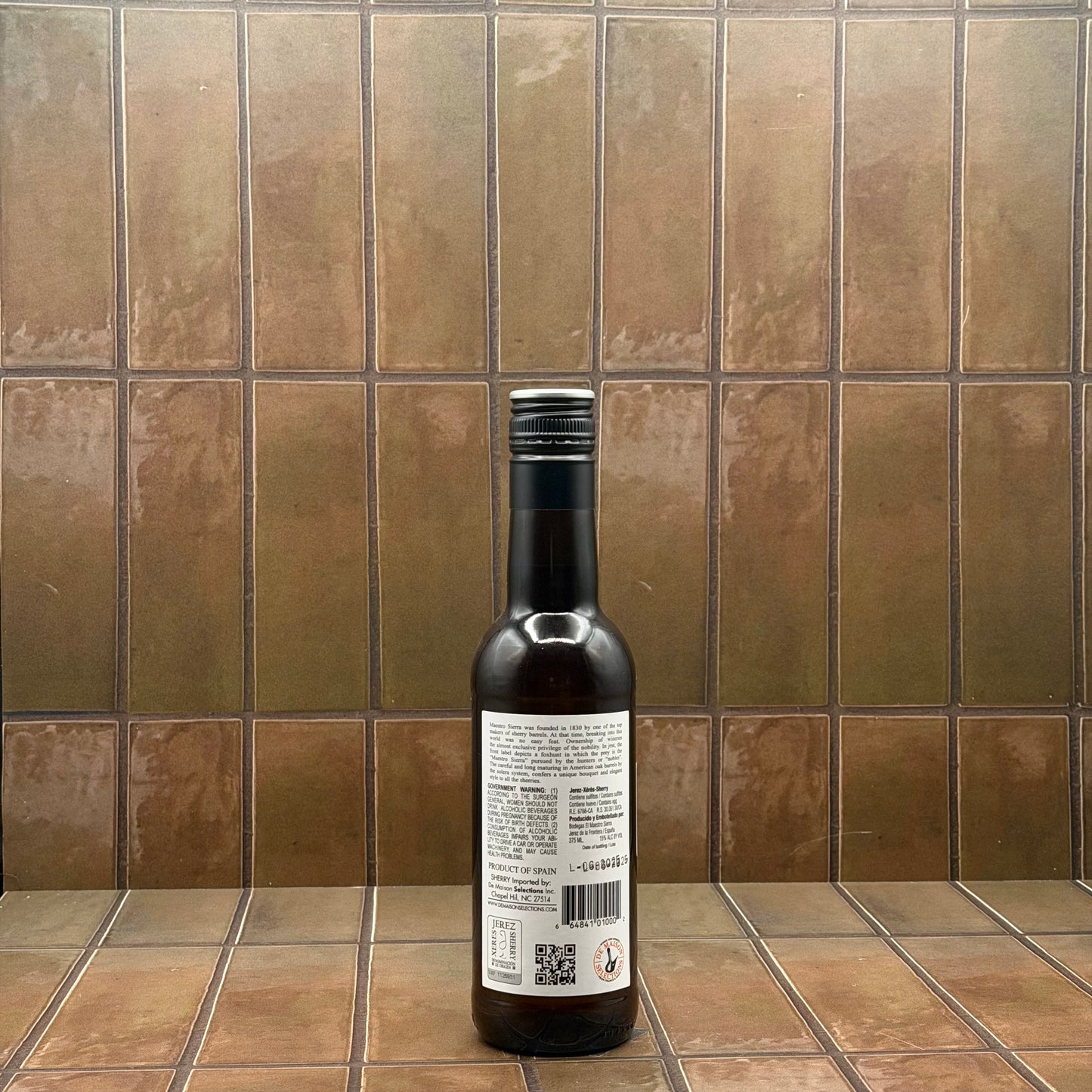 El Maestro Sierra Fino Sherry, Palomino, NV 375ml