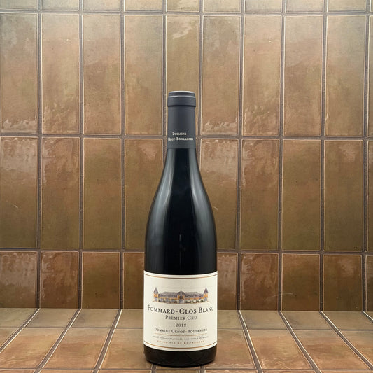 Genot Boulanger, 'Clos Blanc', Pommard 1er Cru, Pinot Noir 2012