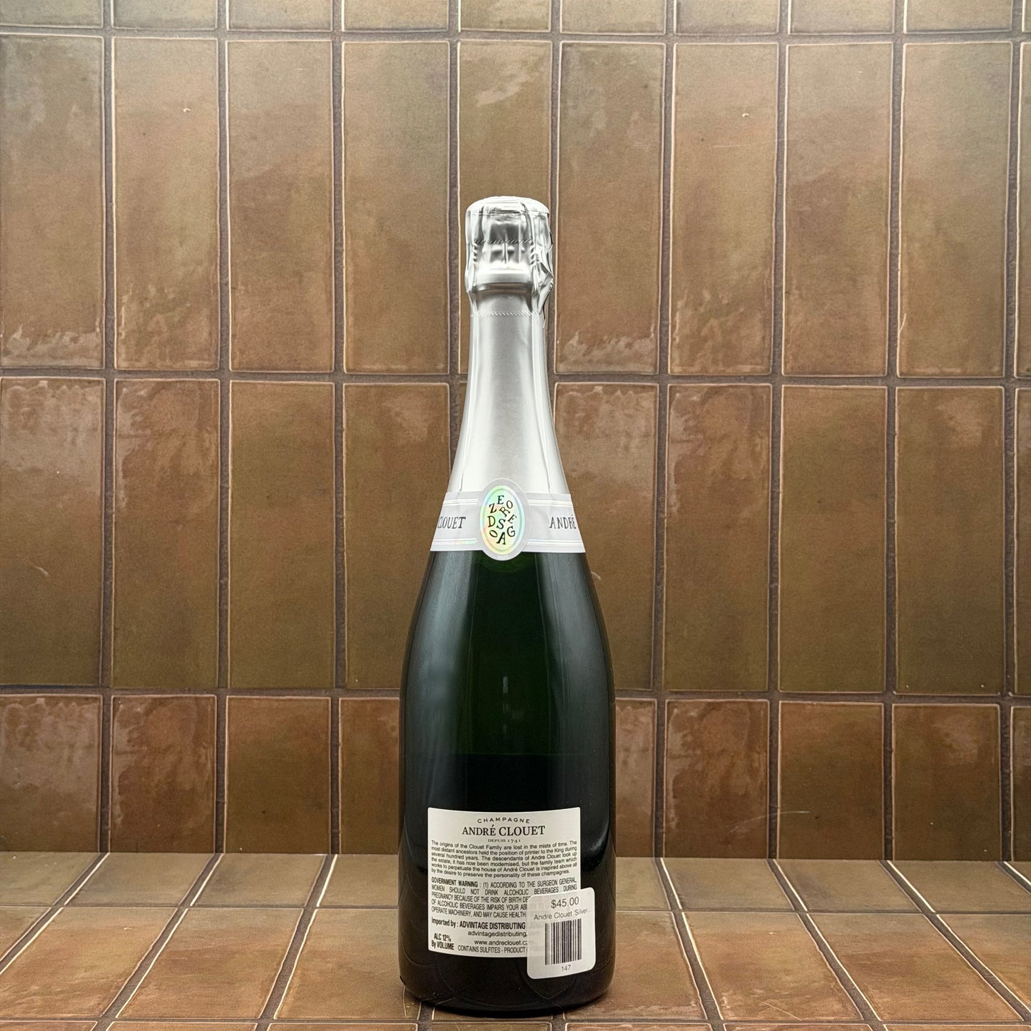 André Clouet 'Silver' Brut Nature Bouzy, Champagne, France, Pinot Noir, NV