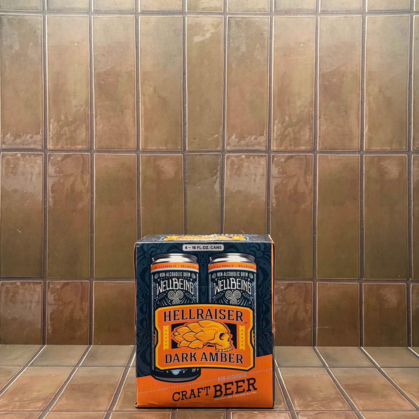 Wellbeing Hellraiser Non Alc Dark Amber, 4 pack