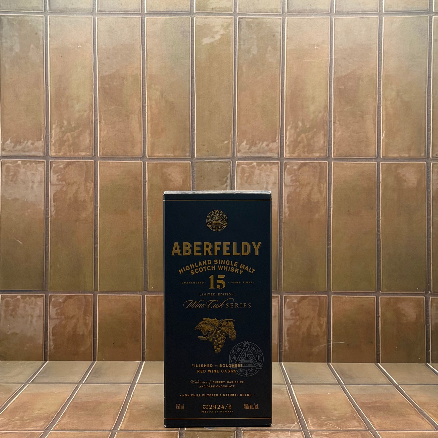 Aberfeldy Highland Bolgheri Red Wine Cask Scotch Whisky Aged 15 Years