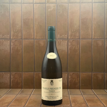 Gilbert Picq, 'Vosgros 1er Cru', Chablis, Burgundy, France, Chardonnay 2022