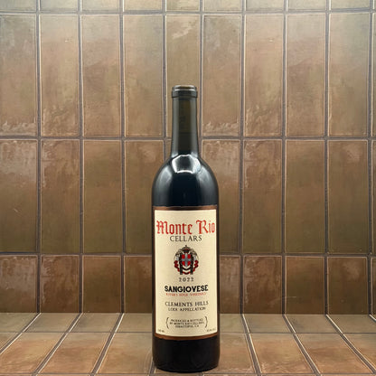 Monte Rio Cellars, 'Rivers Edge', Lodi, California, Sangiovese, 2022