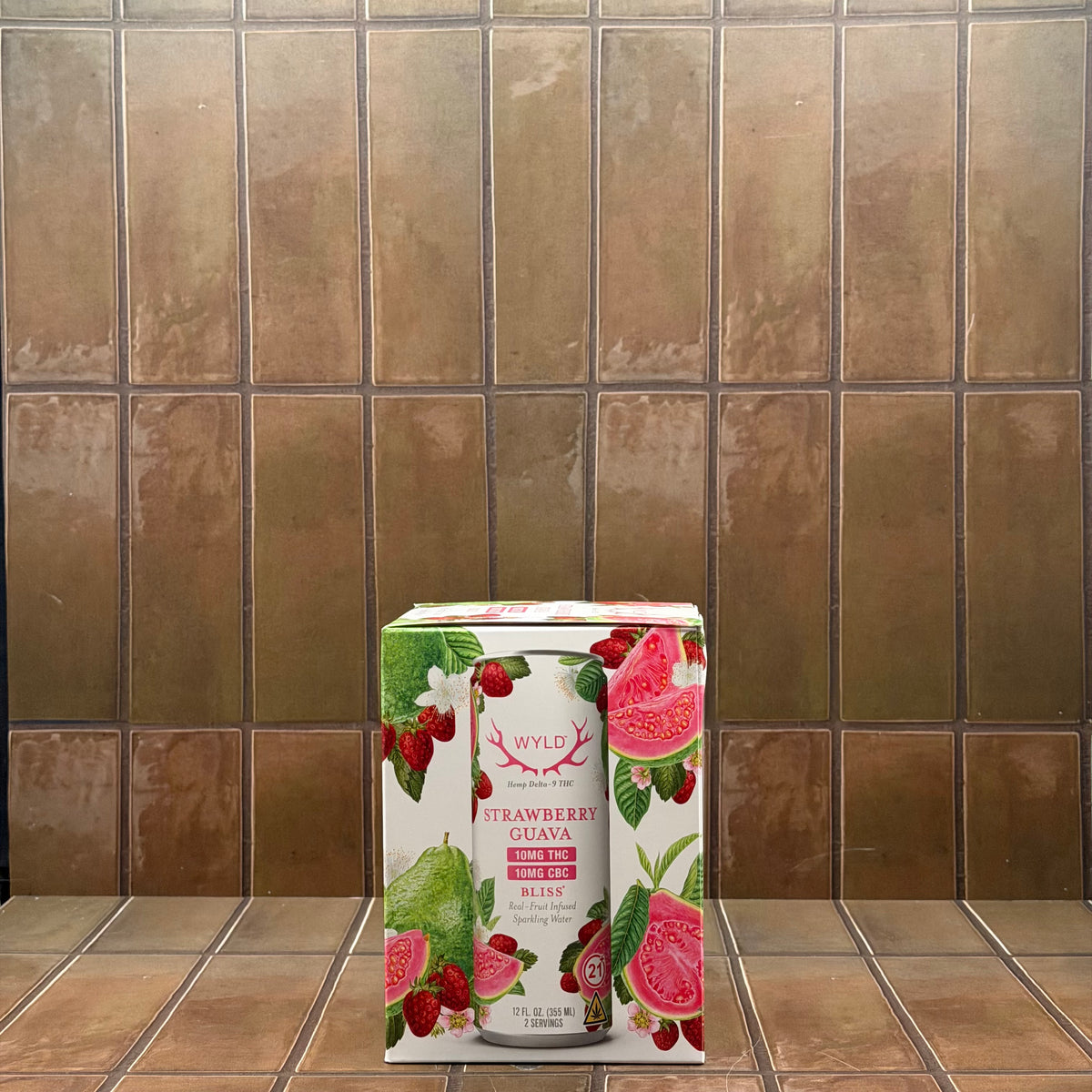 Wyld Strawberry Guava Sparkling Water 'Bliss,' 4 Pack