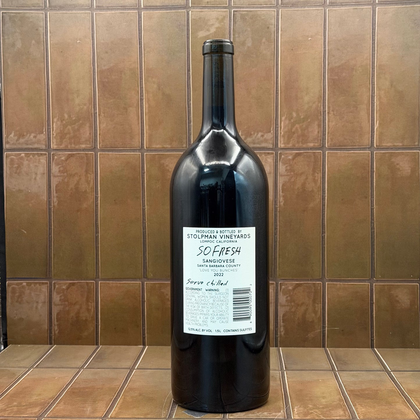 Stolpman Vineyards 'Love You Bunches,' Santa Barbara Co., California, Sangiovese 2022 1.5L