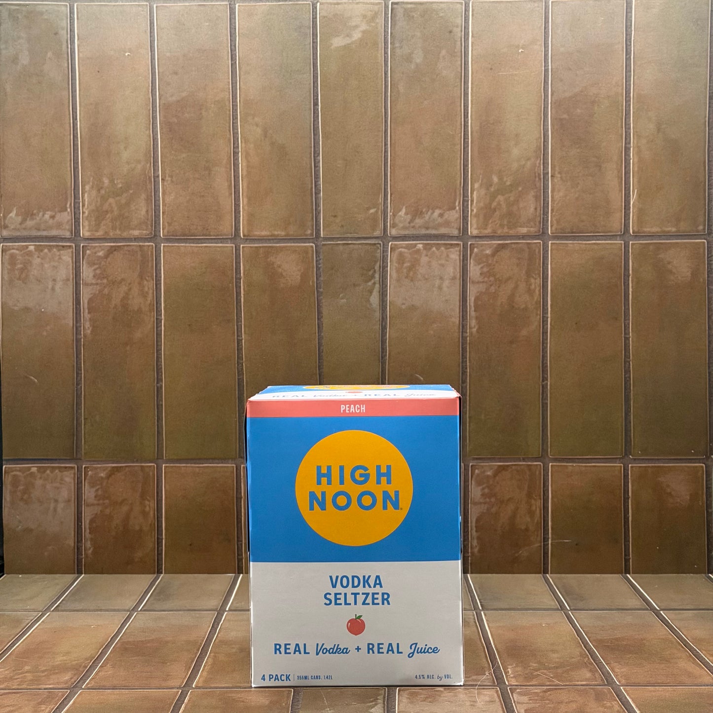 High Noon Vodka Seltzer Peach, 4 pack