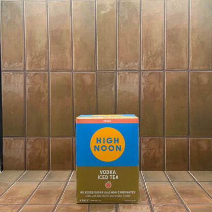 High Noon Vodka Iced Tea Peach, 4 pack