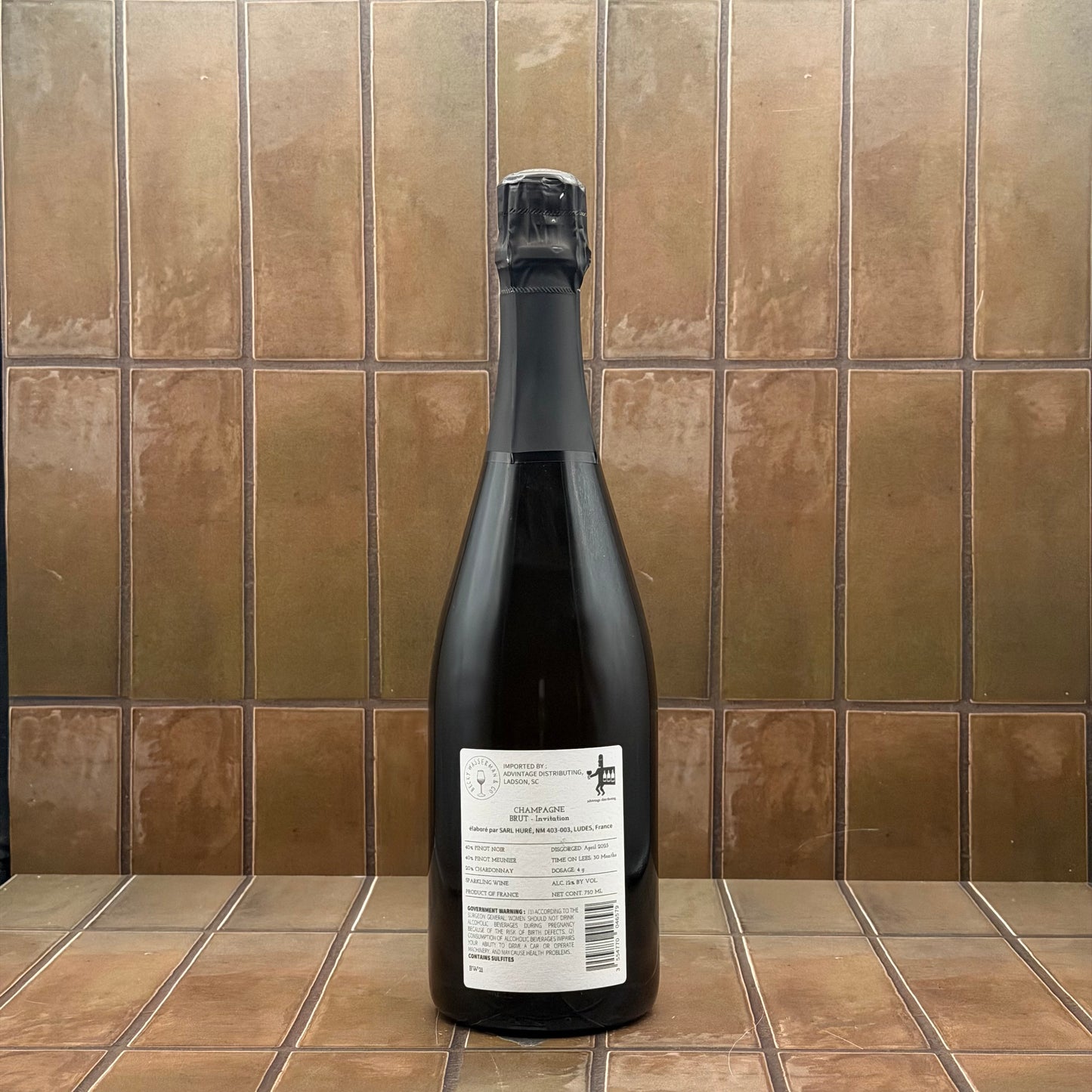 Hure Freres, 'Invitation,' Champagne Brut, France, Pinot Noir Blend 2021