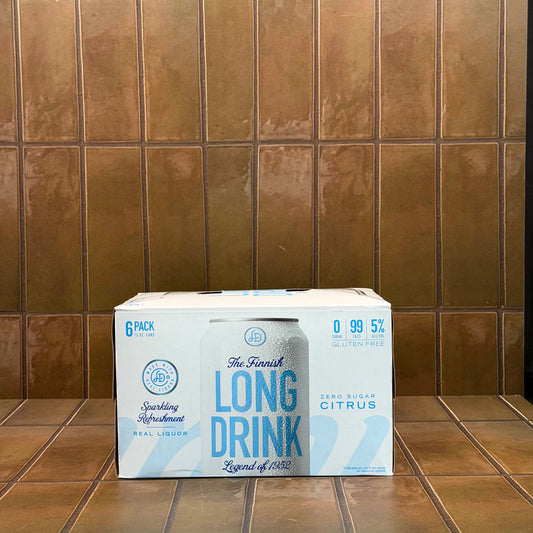 The Finnish Long Drink Zero Sugar Citrus, 6 pack