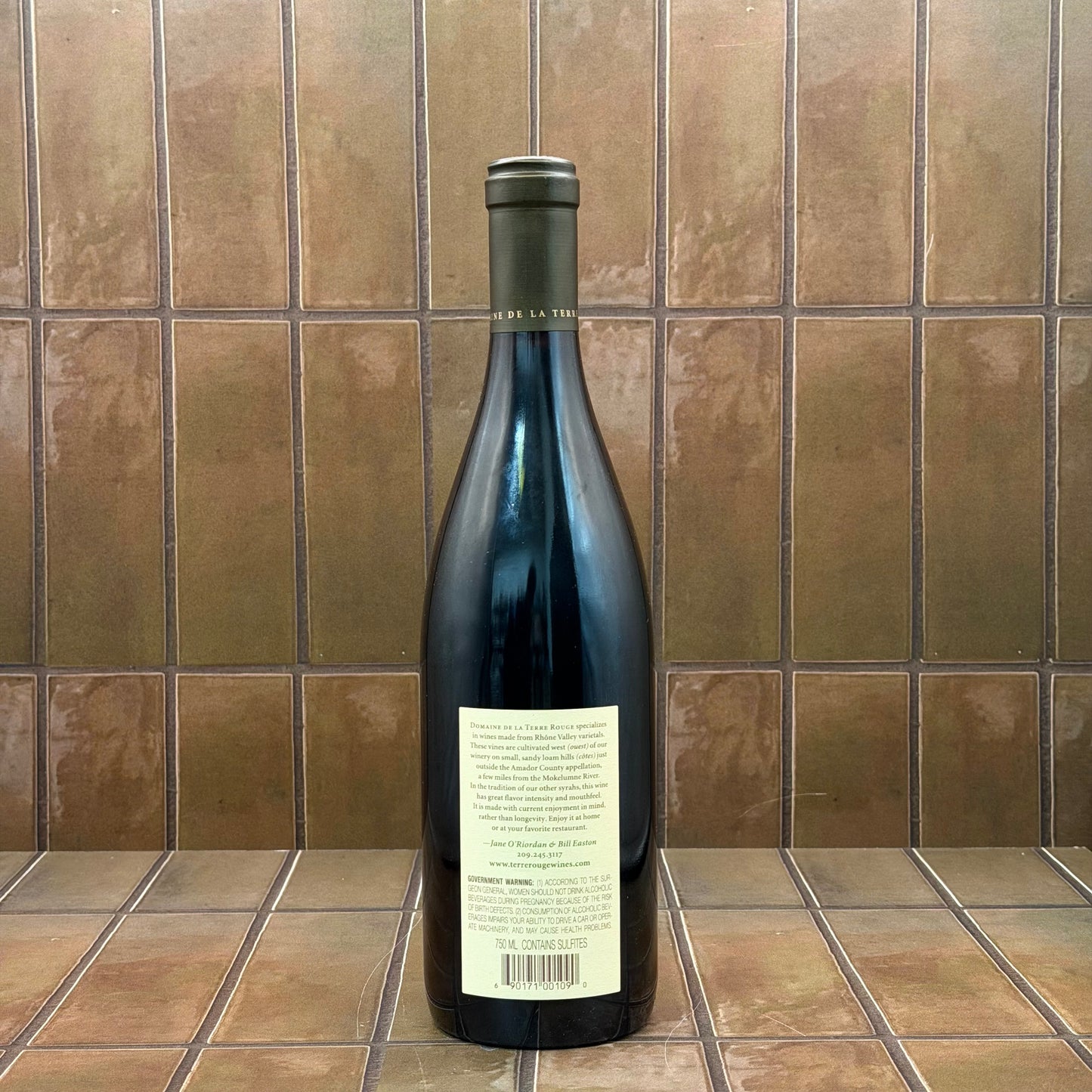 Terre Rouge 'Les Cotes de l'Ouest', California, Syrah 2018
