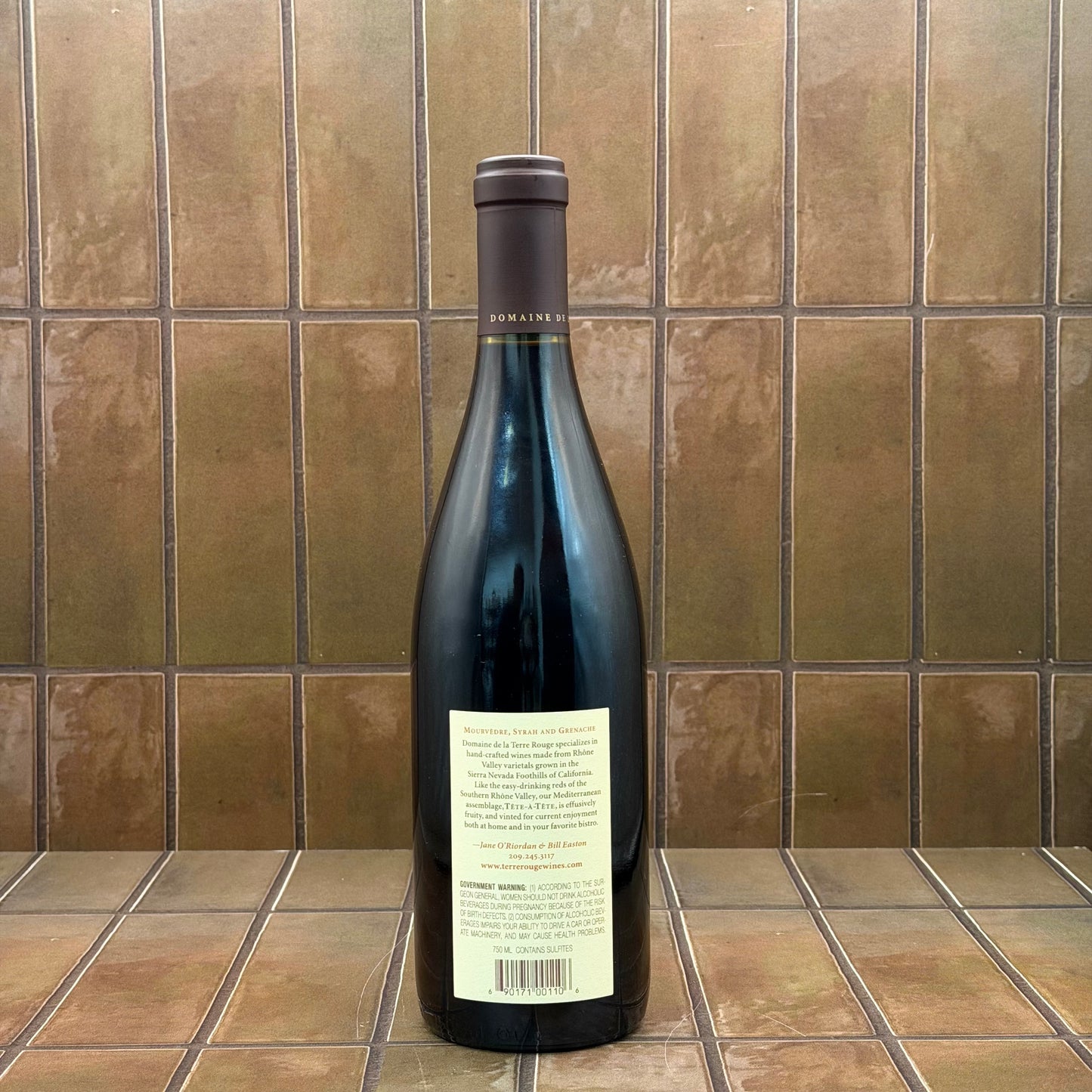 Terre Rouge 'Tete-a-Tete', Sierra Foothills, California, Grenache Blend 2016