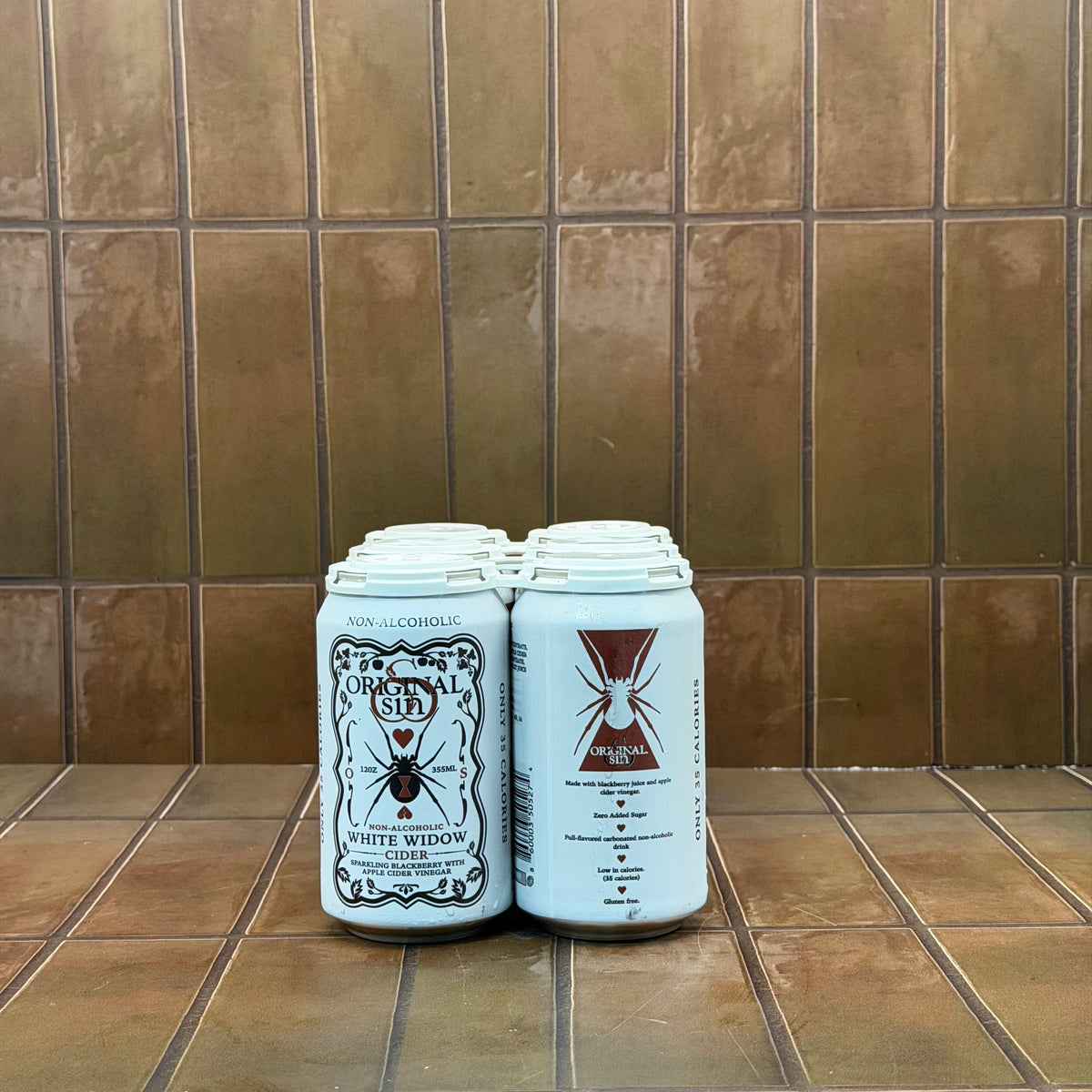 Original Sin White Widow Non Alc Cider, 6 pack