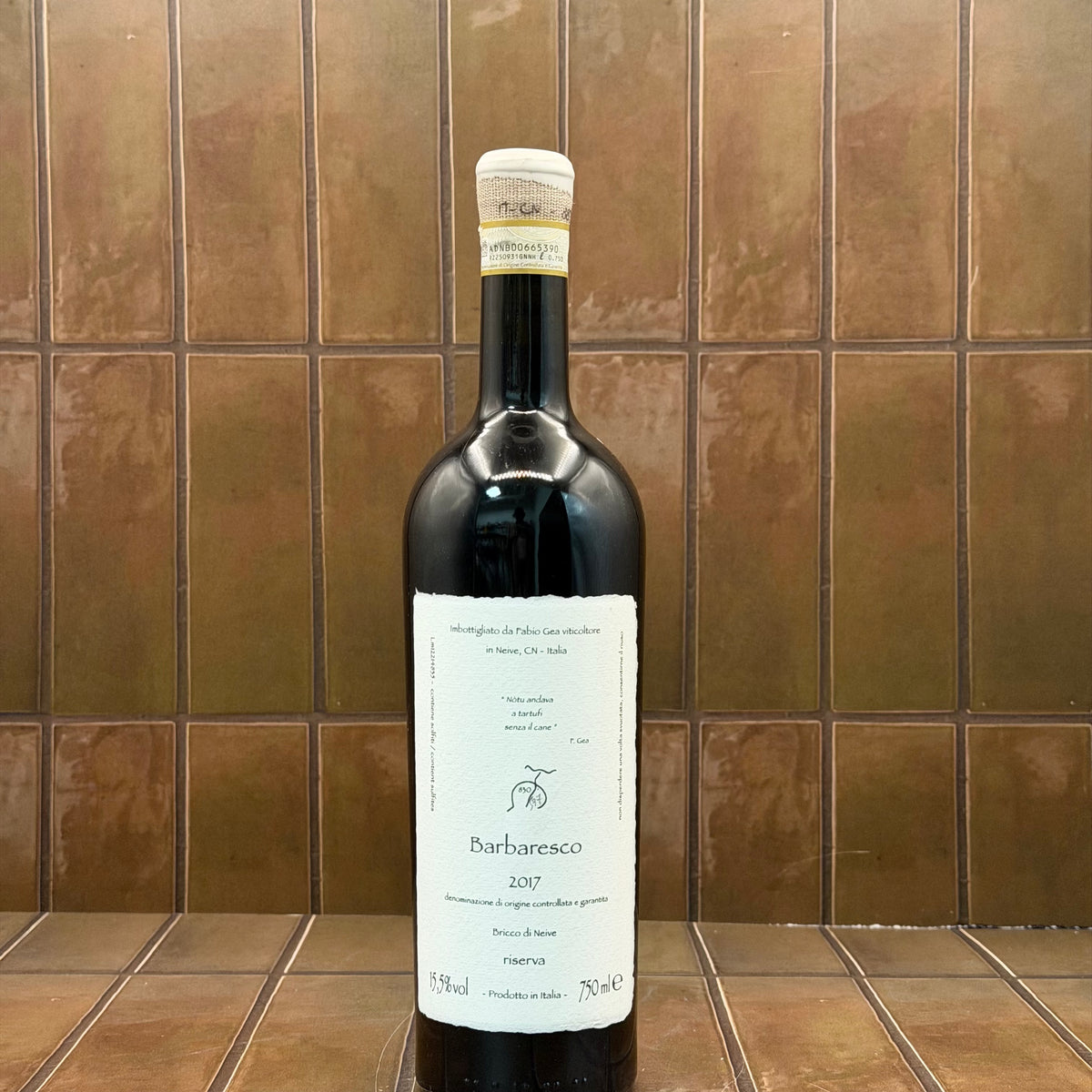 Fabio Gea, 'Bricco di Nieve Riserva', Barbaresco, Piedmont, Italy, Nebbiolo 2017